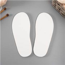Подошва для вязания обуви "Эва" размер "36", толщина 7 (±0,5) мм, белый