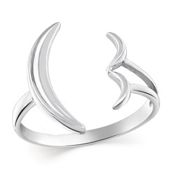 Кольцо родированное серебро 925*