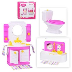 Мебель для кукол Огонек Ванная комната "Зефир"