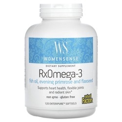 Natural Factors, WomenSense, RxOmega-3, 120 мягких таблеток