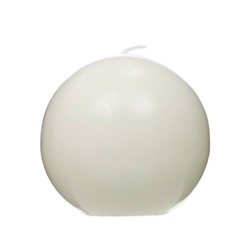 Свеча классическая шар, Bartek 100гр, белый