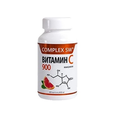 Витамин C 900 + А, D3, Е, селен, экстракты растений 60 капсул по 610 мг