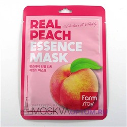 Тканевая маска для лица FarmStay Real Peach с персиком