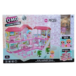Большой дом для кукол OMG Dream House 3в1 Luxury Villa (235 деталей)