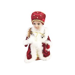 Снегурочка в красном костюме, анимация, звук, 30 см, Новогодняя сказка