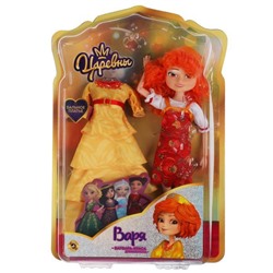 Кукла 29 см Царевны Варвара 29см, в комплекте бальное платье, блистер КАРАПУЗ