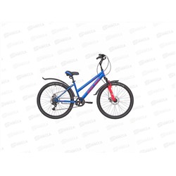 Велосипед 26 6ск RUSH HOUR LADY DISC ST голубой рама 15, 280551