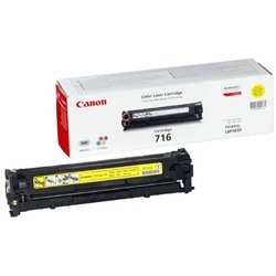 Картридж Canon 716Y 1977B002 для LBP-5050/5050N (1500k), желтый