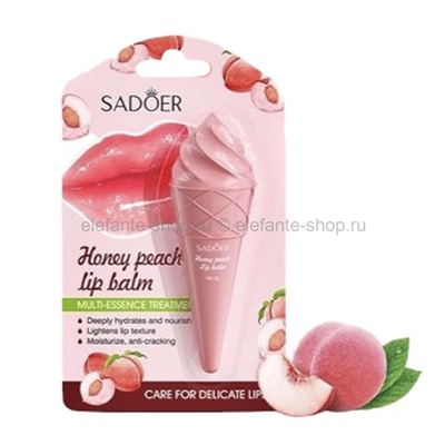 Бальзам для губ Sadoer Honey Peach Lip Balm 6g (19)