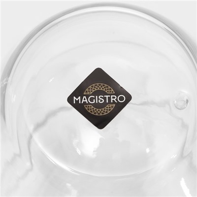 Стакан стеклянный с двойными стенками Magistro «Поль. Тигриный рёв», 350 мл, 8,5×11,5 см