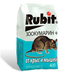 Зерновая смесь "Rubit" Зоокумарин+. от крыс и мышей, , 400 Г