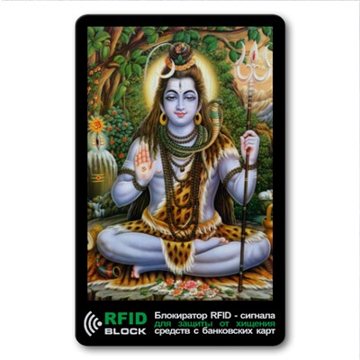 RF050 Защитная RFID-карта Шива, металл