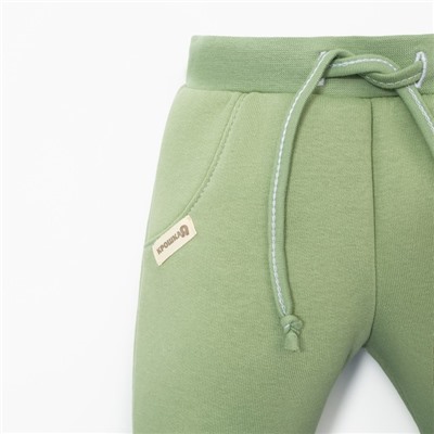 Костюм: толстовка и брюки Крошка, Я BASIC LINE, рост 62-68 см, зелёный