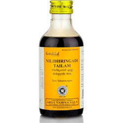 Нилибхрингади Тайлам, масло для волос (Nilibhringadi Tailam), Kottakkal, 200мл