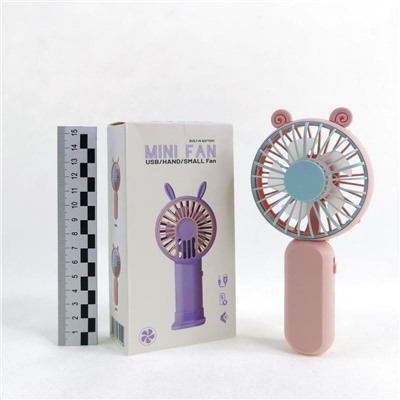 Вентилятор Портативный Mini Fan (1режим, USB) цв.в ассортименте (№S050-5) 243