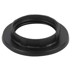 Кольцо для патрона E14, пластик, черное (50/1000/24000)