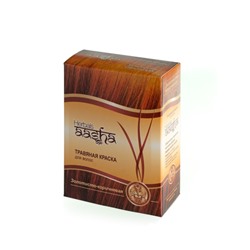 Краска для волос травяная Золотисто-коричневая Aasha Herbals, 6х10г