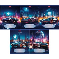 Тетрадь  18л клетка "Futuristic cars" (086151) Хатбер