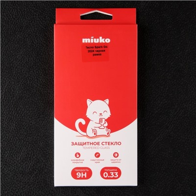 Защитное стекло Miuko для Tecno Spark Go 2024, Full Screen, полный клей