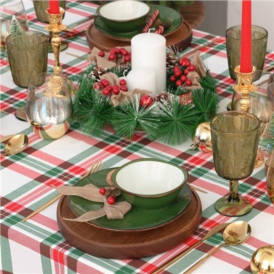 Скатерть новогодняя "Этель" Нoliday decoration 149х110см, 100%хл, репс 210 г/м2