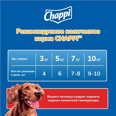 Влажный корм Chappi "Мясное изобилие" для собак, пауч 85 г