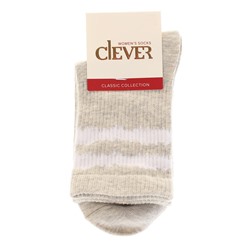 Носки Clever Д5396-меланж св.серый