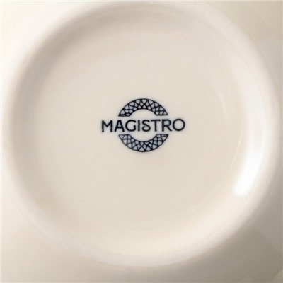 Соусник фарфоровый Magistro Ocean, 300 мл, d=11,3 см, цвет синий