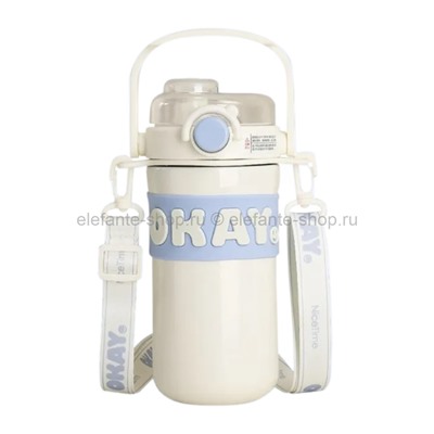 Термос-бутылочка Okay Thermo White 635ml (96)