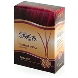 Краска для волос Бургунд, Aasha Herbals, 6х10г
