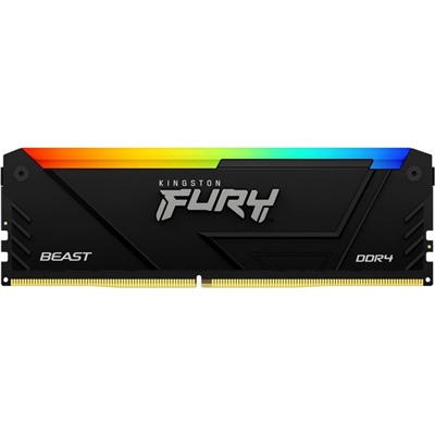 Память DDR4 32GB 2666MHz Kingston KF426C16BB2A/32 Fury Beast RGB RTL Gaming PC4-21300 CL16   1065008