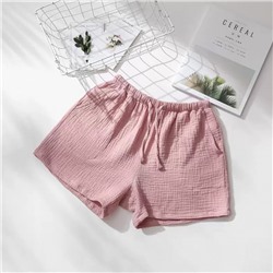 Пижамные шорты унисекс розовые размер XL