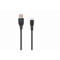 Кабель Cablexpert, microUSB - USB, 1 А, 3 м, чёрный,