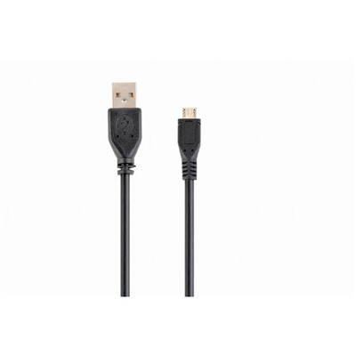 Кабель Cablexpert, microUSB - USB, 1 А, 3 м, чёрный,