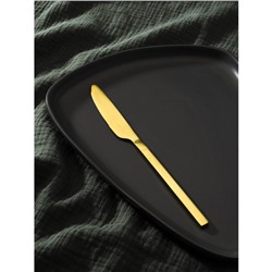 Нож столовый из нержавеющей стали Magistro «Оску стандарт», длина 21,3 см, цвет золотой