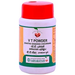 Зубной порошок (V T Powder Dantha Dhavana Choornam), Vaidyratnam, 50г