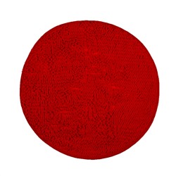 Круглый коврик ЛАПША - бордовый Диаметр 100 см