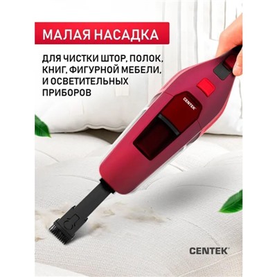 Пылесос Centek CT-2568, вертикальный, 300/130 Вт, сухая уборка, 0.6 л, беспроводной