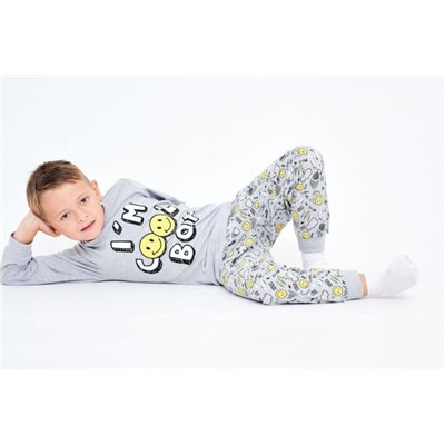 Пижама для мальчика 92139 (Серый меланж)