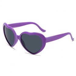 Солнцезащитные очки сердце фиолетовый