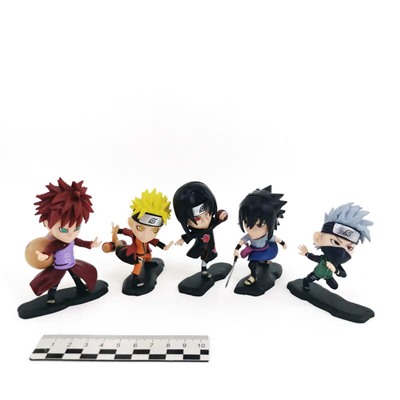 Набор фигурок Аниме Naruto 9-10см 5шт в пакете (№2201)