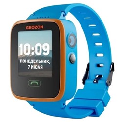 Смарт-часы GEOZON AQUA 1.44", IPS, IP67, GLONASS, GPS, Wi-Fi, Android, iOS, голубые