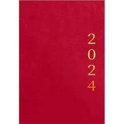 Ежедневник датированный на 2024 год Proxima. Красный, 176 листов, А5