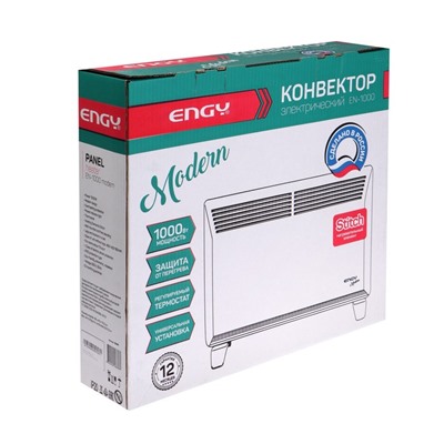 Конвектор электрический Engy EN-1000 Modern, 1000 Вт, настенный/напольный, до 15 м²