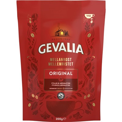 Кофе растворимый Gevalia Instant Mellanrost Original 200 г (Гевалия Ориджинал)