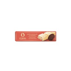 «O'Zera», шоколадный батончик White & Cookies, 45 г (упаковка 30 шт.)