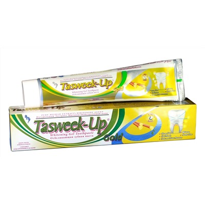 Отбеливающая зубная паста - Tasweek-Up Gold, 180 гр