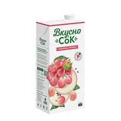 Напиток сокосодержащий "ВКУСНОСОК" 0,95л.*12 Яблочно-виноградный с крышкой