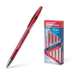 Ручка 12шт гелевая 0.5мм,красный ,ErichKrause R-301 ORIGINAL GEL
