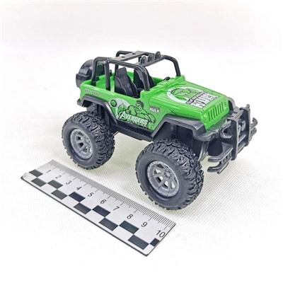 Машина Off-Road Avengers 4цвета (№555)(инерционная) 8шт в коробке