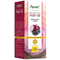 Масло для сухих и вьющихся волос с Черным Тмином и Красным Луком  (Black Seed and Red Onion Hair Oil) Ayusri, 200 мл